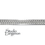 935 Argentium Silver Bezel wire, Gallery wire, Gallery ribbon, Gallery pattern, Argentium silver, Jewelry making, Setting - 4 inch (10 cm)