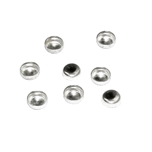10 pcs size 3.0 mm 925 Sterling Silver Round Bezel Cups, Bezel cup, Jewelry making, Round bezel cups, Setting, Mounting