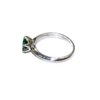 Chrysoprase ring 925 sterling silver size 4 1/2, Handmade ring, single copy, sterling silver, Chrysoprase ring, silver ring, gemstone