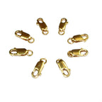 12 mm 14K Yellow Gold Filled Oval Lobster Clasp with open ring, Clasp, Gold Filled Clasps, Jewelry making, Lobster clasps - 1 piece