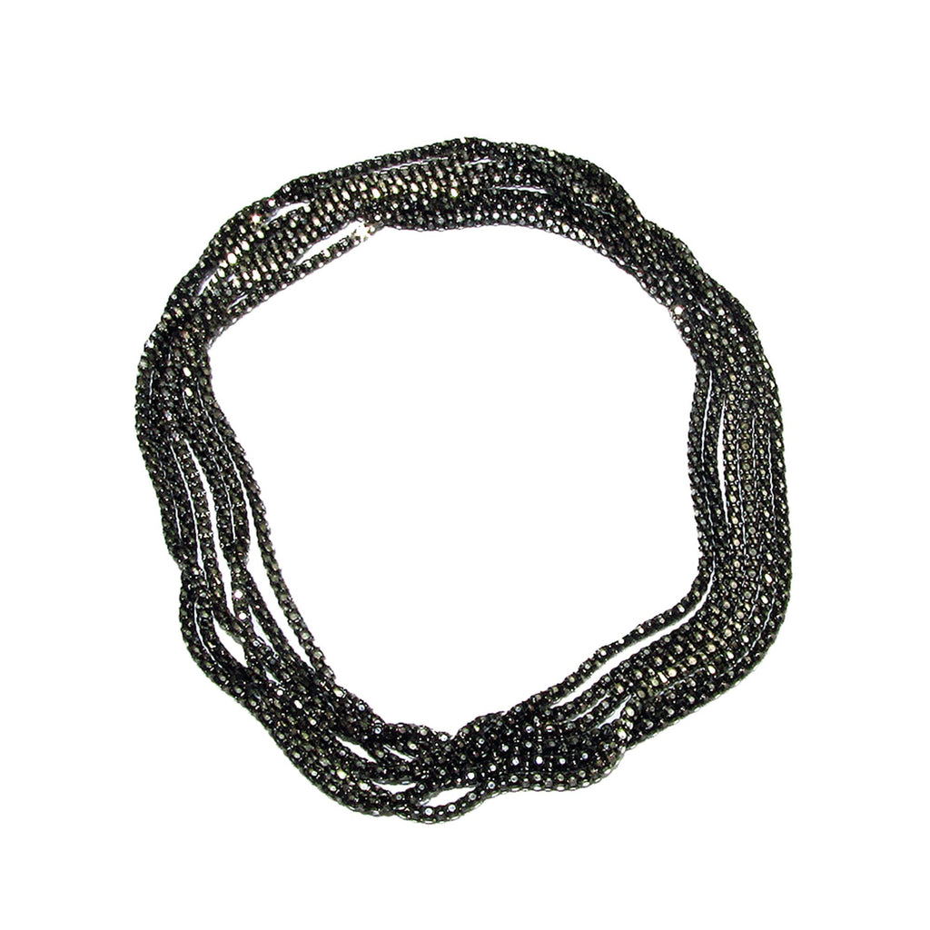 1.0 mm Sterling Silver Black Rhodium Plated chain, beading chain,  Black chain, Jewelry making, Beading silver chain - 1 Ft (30 cm)