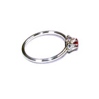 Garnet ring 925 sterling silver size 8 1/2, handmade ring, single copy, sterling silver, Garnet, 925 silver ring, gemstone, Gift ring