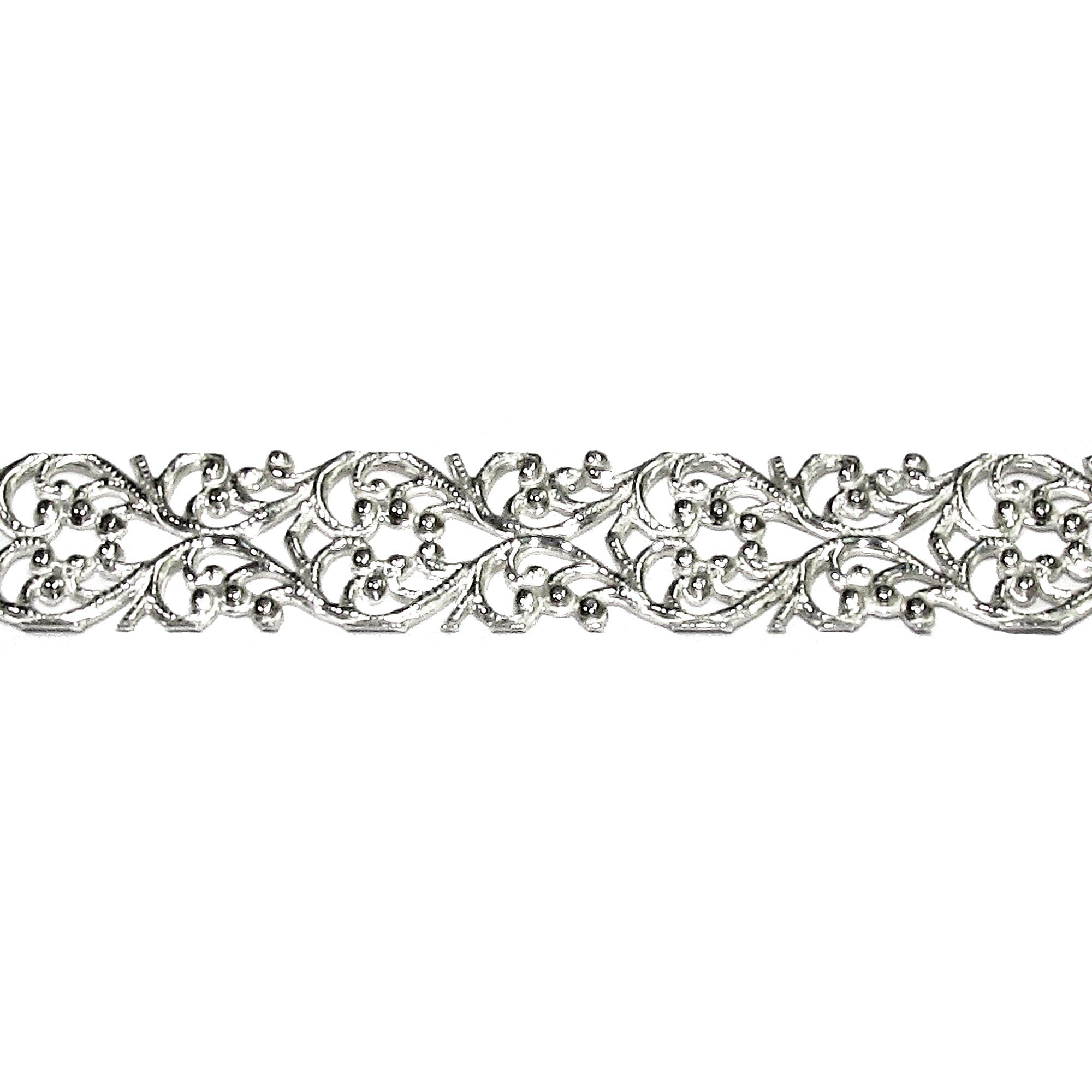 935 Argentium Silver Bezel wire, Gallery wire, Gallery ribbon, Gallery pattern, Argentium silver, Jewelry making, Silver - 4 inch (10 cm)