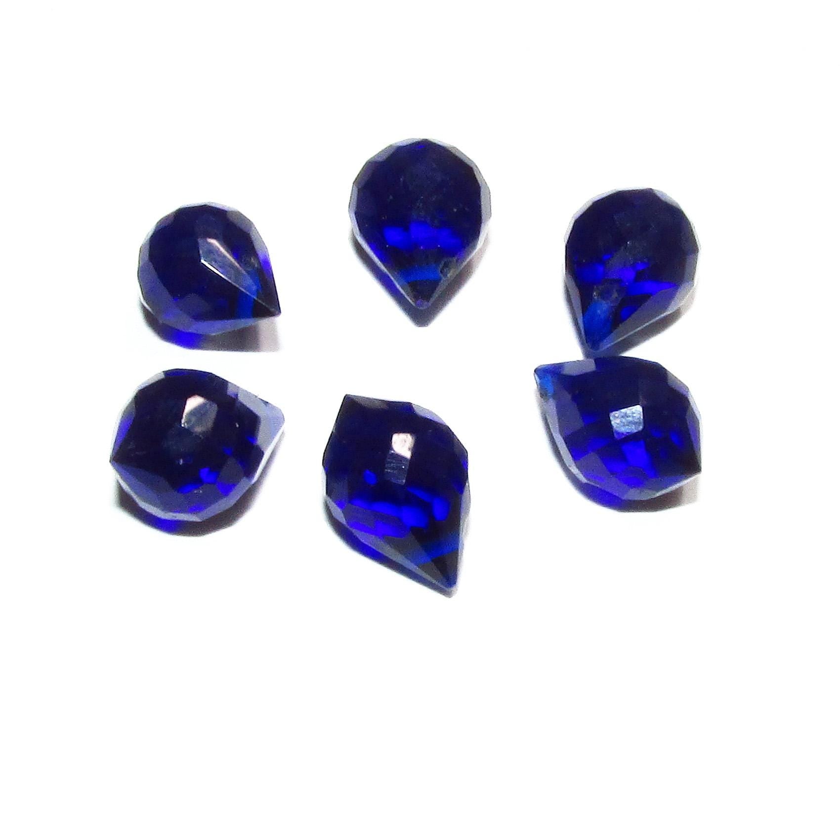 Natural Kyanite Teardrop faceted Beads size 10x7 mm, Kyanite Gemstone, Jewelry making, Natural Gemstone Teardrop beads - 1 piece