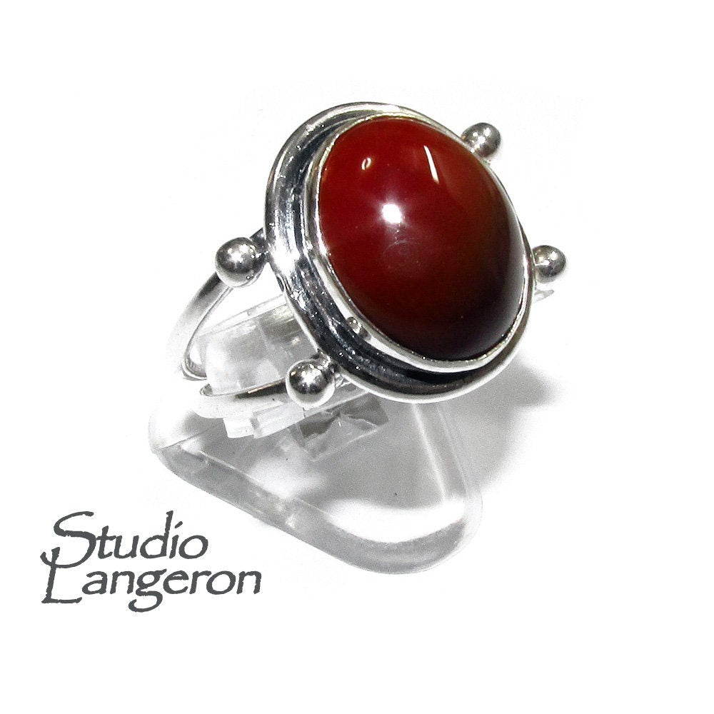 Statement Natural opal ring 925 sterling silver size 8 1/2, Handmade ring, single copy, sterling silver, Brown opal, silver ring, gemstone