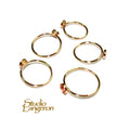 14K Yellow solid gold blank ring with bezel cup 5mm size 4 - 11, Base ring, Solid gold ring, bezel cup, Jewelry making, Setting - 1 piece