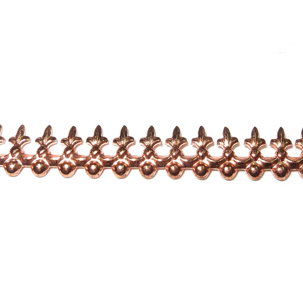 Natural Copper Gallery wire, Copper wire, Gallery pattern, Gallery ribbon, Wire, Setting, Jewelry making, Copper findings - 4 inch (10 cm)