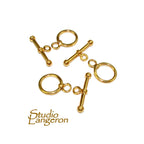 14K Yellow Gold filled Toggle Clasps size 12.5 mm, Gold Filled Toggle clasp, Jewelry making, Gold Filled clasp, Clasp toggle - 1 piece
