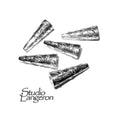 925 Sterling silver Bead Cones, Beading cones, Cones, Sterling silver, Jewelry making, Lariat, End caps, Silver cone - 1 pair (2 piece)