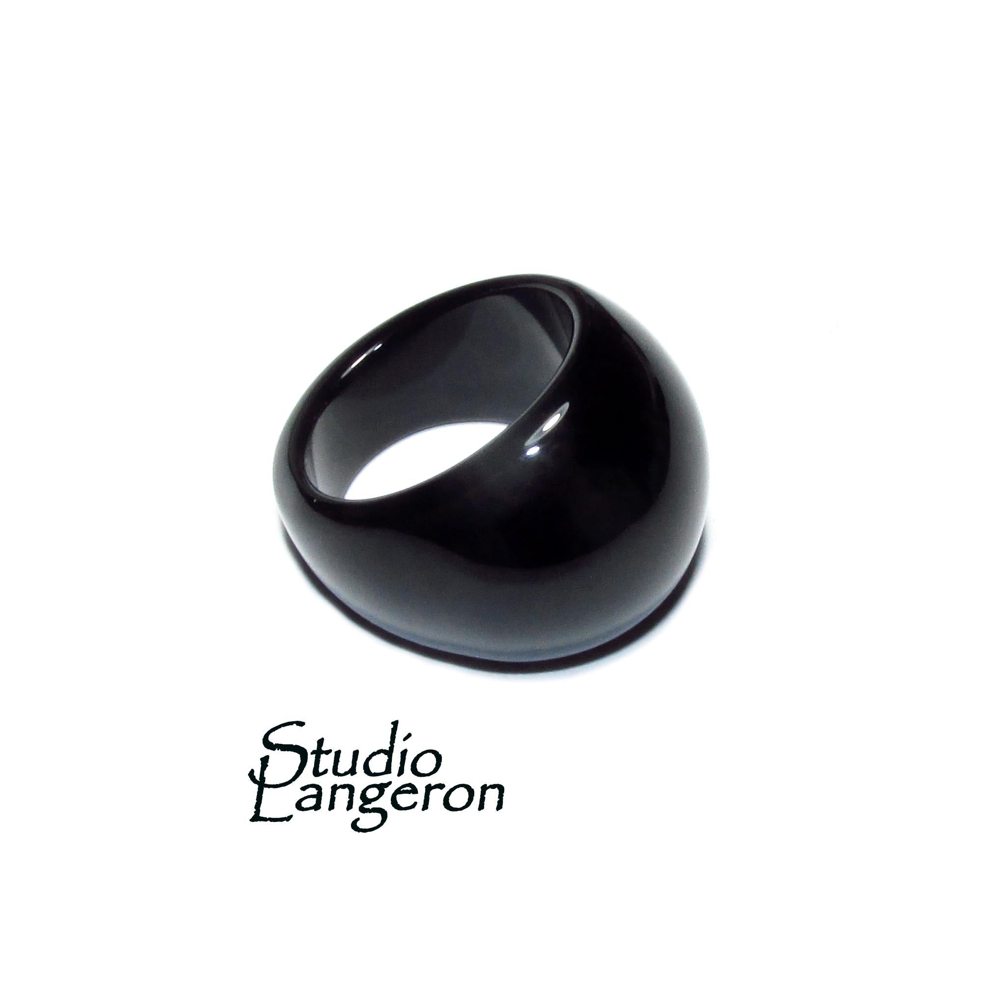 Natural Black onyx band Ring size 7.0 - 12 1/2,  Black onyx stone ring, Band Rings, Gemstone ring, Natural gemstone