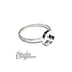 925 sterling silver blank ring with bezel cup 7mm size 4 - 11, silver ring, bezel cup, base ring, Jewelry making, Setting Ring - 1 piece