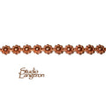 Natural Copper Bezel wire, Gallery wire, Gallery ribbon, Gallery pattern, Natural Copper, Wire, Copper wire, Findings  - 4 inch (10 cm)