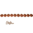Natural Copper Bezel wire, Gallery wire, Gallery ribbon, Gallery pattern, Natural Copper, Wire, Copper wire, Findings  - 4 inch (10 cm)
