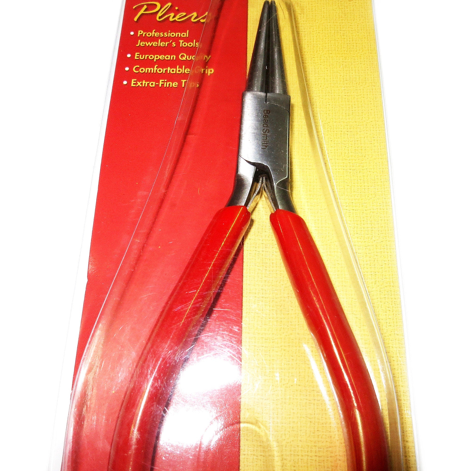 Round nose long pliers Professionally Prepared for Jewelry Making PL1080, BeadSmith, Length 143 mm (5.6 inch), Jewelry making  - 1 piece