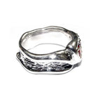 Statement Garnet ring 925 sterling silver size 7 1/2, Handmade ring, single copy, sterling silver, Garnet ring,  silver ring, red gemstone