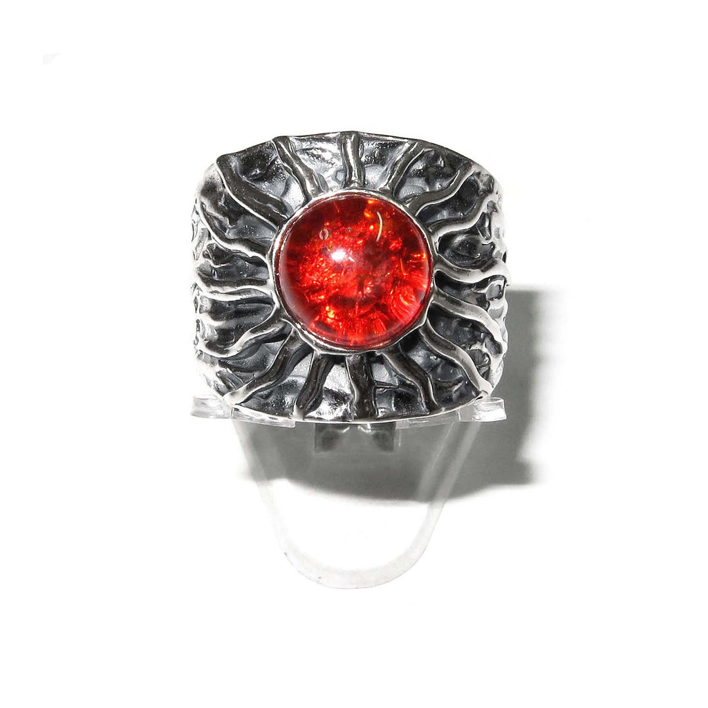 Statement Madagascar Copal ring 925 sterling silver size 7, Handmade ring, single copy, 925 Sterling silver, Madagascar Copal, gemstone