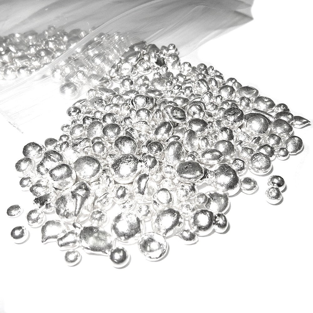 999 Fine Silver Casting Grain, 999 Silver, Fine silver, Silver grain, Jewelry making, Casting grain, Solid silver, Silver - 1 gram