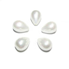 Natural Sea shell pearl Teardrop half drilled Beads size 11x7 mm, Natural shell pearl Matching Half Drilled Beads, Jewelry making - 1 piece