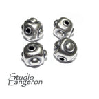 925 sterling silver handmade beads BB79, Jewelry making, silver beads, handmade bead, decorative bead, Original beads, Large beads - 1 piece