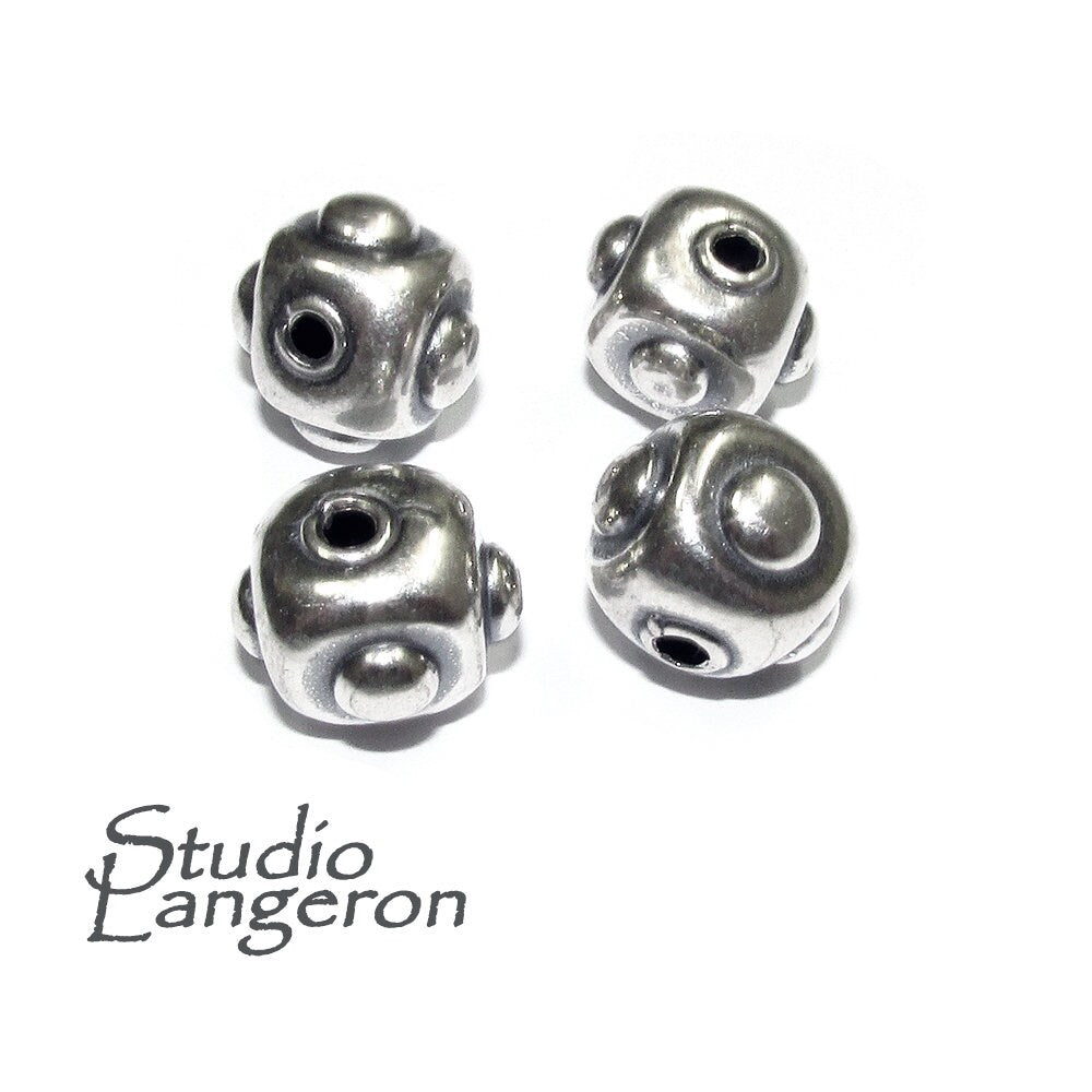 925 sterling silver handmade beads BB79, Jewelry making, silver beads, handmade bead, decorative bead, Original beads, Large beads - 1 piece