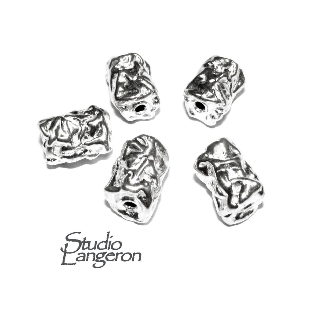 925 sterling silver handmade beads BP220, silver beads, Jewelry making, handmade beads, decorative beads, Original beads - 1 piece