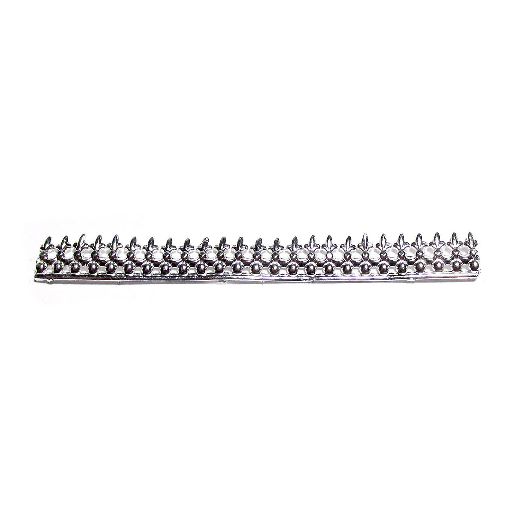 999 Fine silver Casted Bezel wire size 6.8x0.75 cm (2.7 inch), Gallery wire, Setting silver, Gallery pattern, Jewelry making - 1 piece