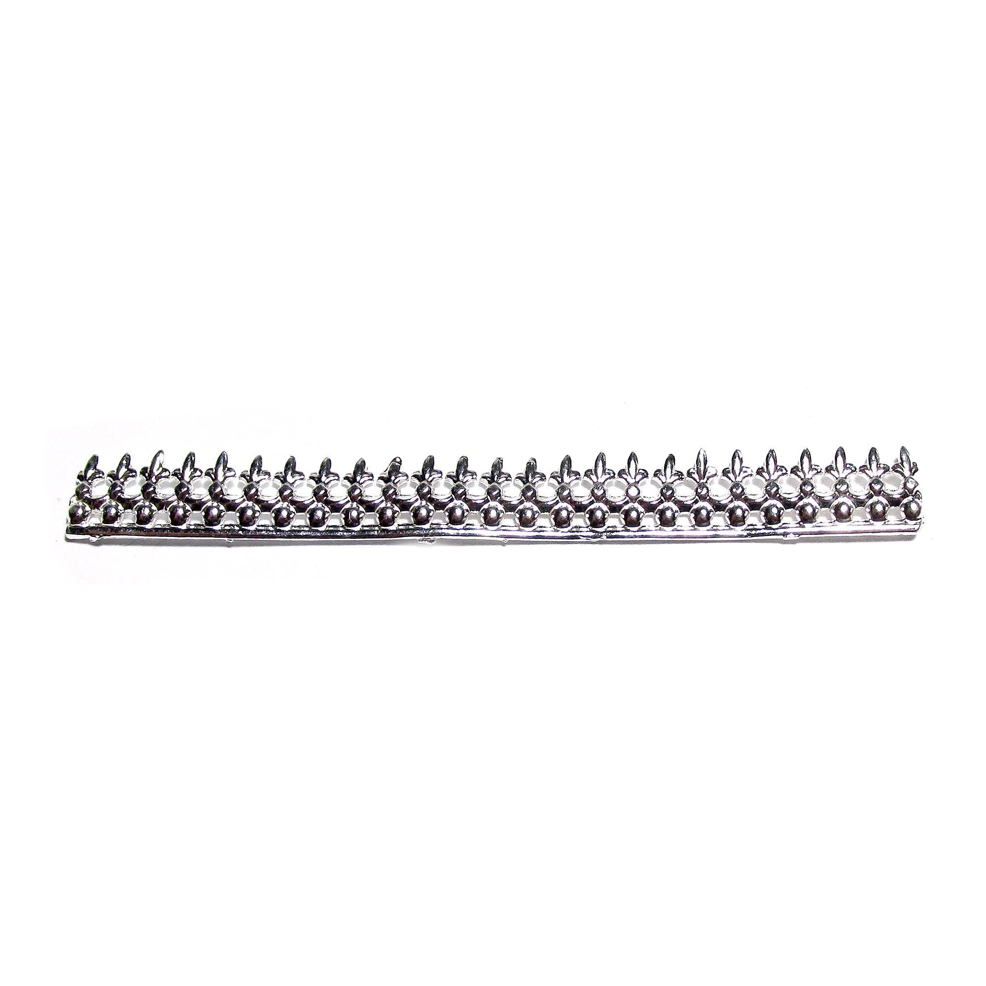 999 Fine silver Casted Bezel wire size 6.8x0.75 cm (2.7 inch), Gallery wire, Setting silver, Gallery pattern, Jewelry making - 1 piece