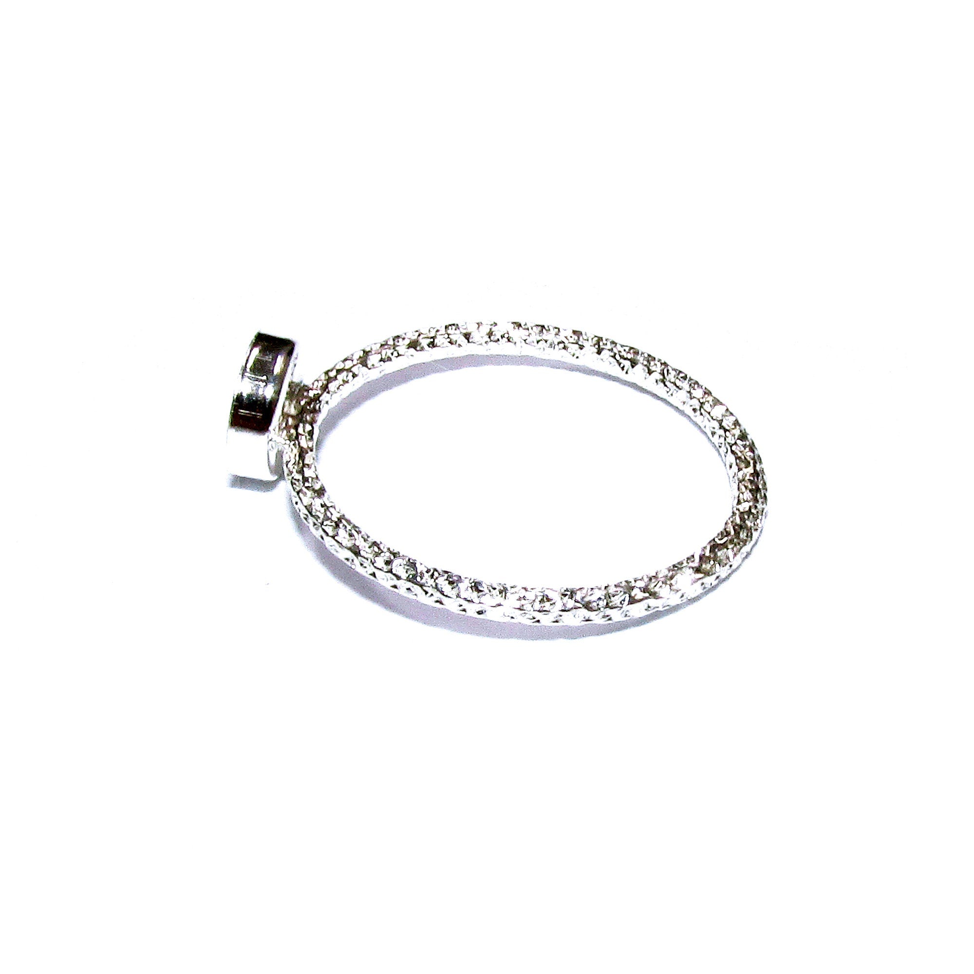 925 sterling silver blank ring with bezel cup 6 mm size 4, 5, 6, 7, 8, 9, 10, 11, bezel cup, base ring, Jewelry making, Setting - 1 piece