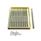 Set Busch Tungsten Vanadium Concave Cutter Bur Set, 0.8mm–1.9mm 2.35 mm shank,  Jewelry burs, Busch burs, Jewelry tools - 1 pack (12 pieces)