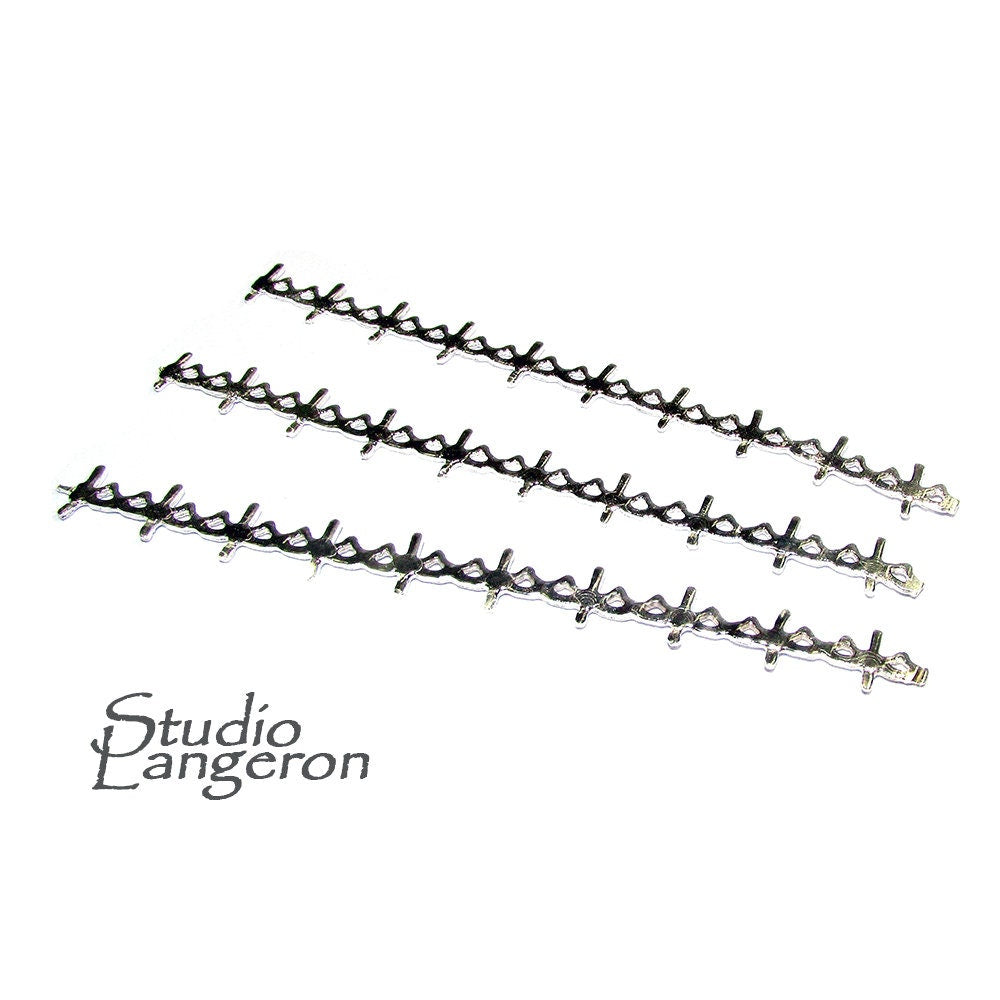 999 Fine silver Casted Bezel wire size 6.7x0.6 cm (2.7 inch), Gallery wire, Jewelry making, Gallery pattern, Wire, Silver wire - 1 piece