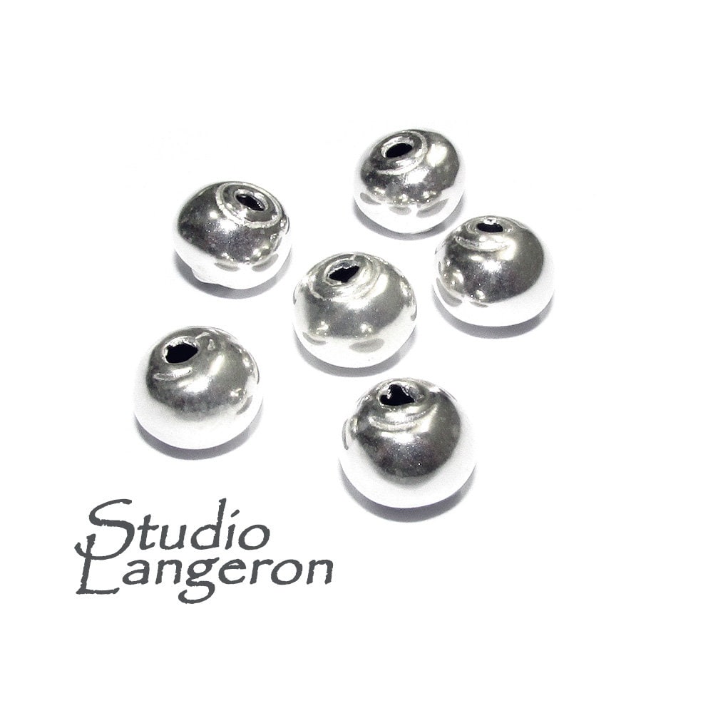 925 sterling silver handmade beads BB33, silver beads, handmade beads, Jewelry making, decorative beads, Original beads - 1 piece