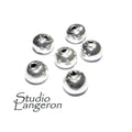 925 sterling silver handmade beads BB33, silver beads, handmade beads, Jewelry making, decorative beads, Original beads - 1 piece