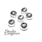 925 sterling silver handmade beads BB33, silver beads, handmade beads, Jewelry making, decorative beads, Original beads - 1 piece