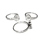 6x8 mm 925 sterling silver blank ring with bezel cup size 5, 6, 7, 8, 9, bezel cup, Setting, blank ring, Jewelry making - 1 piece