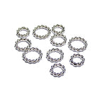 925 Sterling Silver closed Rings twist wire 1.3 mm, Inside Diameter 3.4, 4.4, 5.4 mm, Closed ring, Jewelry making, Rope-Style Ring - 1 piece