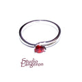 Garnet ring 925 sterling silver size 6 1/2, handmade ring, single copy, sterling silver, Garnet, 925 silver ring, gemstone, red ring