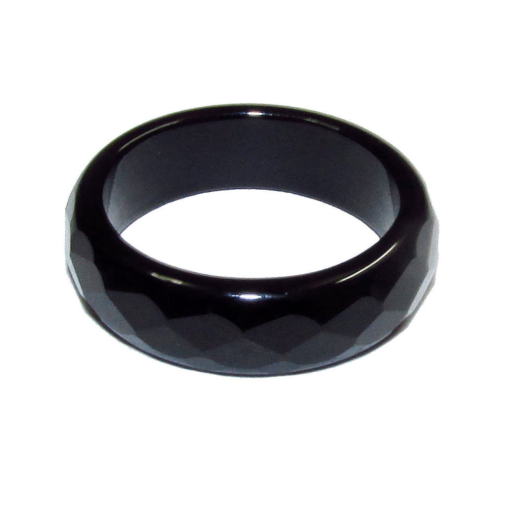 Natural Black onyx band Ring, size 4, 4.5, 5, 9, 10 Black onyx stone ring, Band Rings, Natural Gemstone, Unisex rings, Solid gemstone