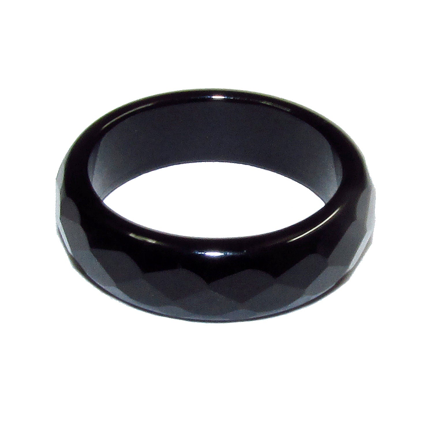 Natural Black onyx band Ring, size 4, 4.5, 5, 9, 10 Black onyx stone ring, Band Rings, Natural Gemstone, Unisex rings, Solid gemstone