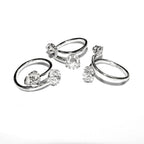 925 sterling silver shiny open blank ring with bezel cup 6 mm, silver ring, base ring, Jewelry making, setting, Bezel cup, ring - 1 piece