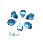 Natural Aquamarine Teardrop Faceted Bead: Jewelry Making (10x7 mm)