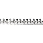 935 Argentium Silver Bezel wire, Gallery wire, Gallery ribbon, Gallery pattern, Jewelry making, Setting, Silver wire - 4 inch (10 cm)