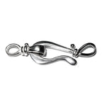 925 Sterling Silver Hook Eye Large Clasp, Silver clasp, Jewelry making, Hook eye clasp, Clasps, Sterling silver, 925 Silver clasp - 1 piece