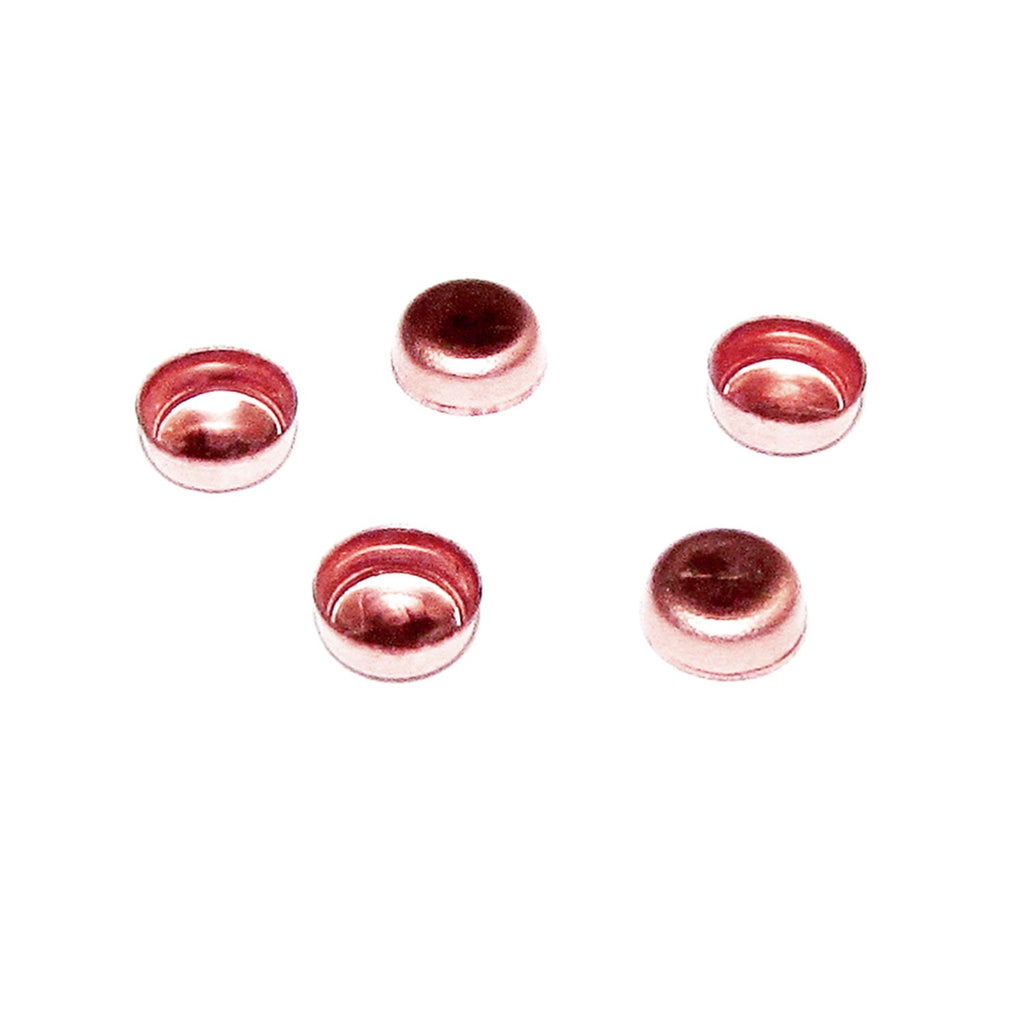5 pcs 14K Rose solid gold Round Bezel Cups size 3 mm, Bezel cup, Jewelry making, Round bezel cups, 14K solid gold, Setting, Mounting