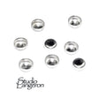 10 pcs size 3.0 mm 925 Sterling Silver Round Bezel Cups, Bezel cup, Jewelry making, Round bezel cups, Setting, Mounting