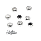 10 pcs size 3.0 mm 925 Sterling Silver Round Bezel Cups, Bezel cup, Jewelry making, Round bezel cups, Setting, Mounting