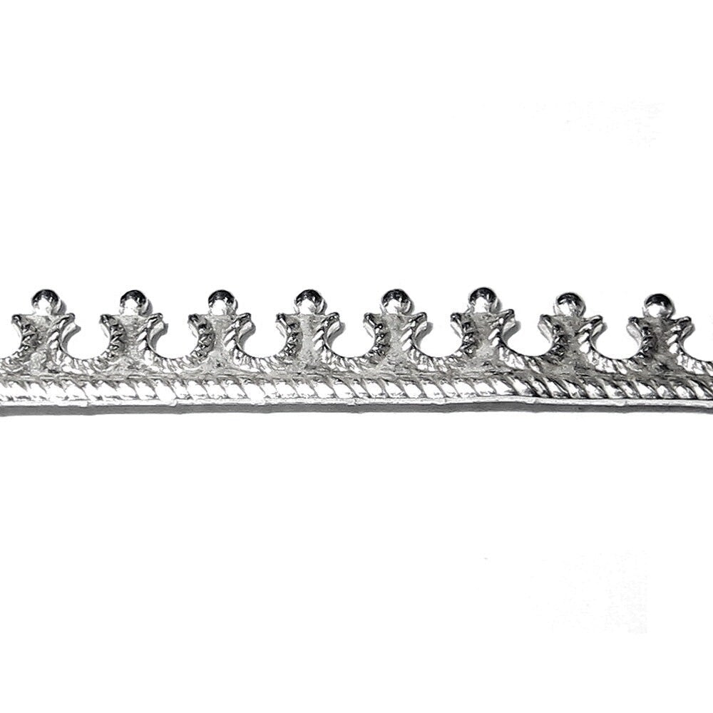 935 Argentium Silver Bezel wire, Gallery wire, Gallery ribbon, Gallery pattern, Argentium silver, Setting, Jewelry making - 4 inch (10 cm)
