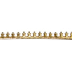 14K Yellow Gold filled Gallery wire, Bezel wire, Gallery ribbon, Gallery pattern, Jewelry making, Gold Filled Setting - 4 inch (10 cm)