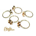 14K Yellow gold filled blank ring with flower bezel cup 10 mm size 4 - 11, Base ring, Jewelry making, bezel cup, Setting - 1 piece