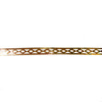 14K Yellow Gold filled Gallery wire, Bezel wire, Gallery ribbon, Gallery pattern, Jewelry making, Gold Filled Setting - 4 inch (10 cm)