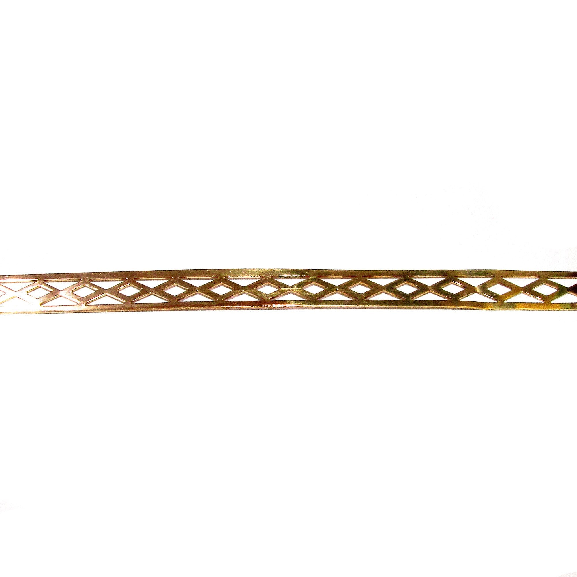 14K Yellow Gold filled Gallery wire, Bezel wire, Gallery ribbon, Gallery pattern, Jewelry making, Gold Filled Setting - 4 inch (10 cm)